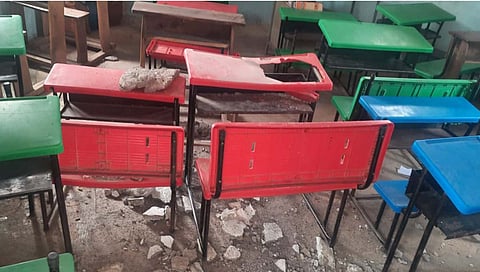 सांगली : सोरडी येथे शाळेच्‍या छताचे प्लॅस्टर कोसळले ; विद्यार्थी जखमी