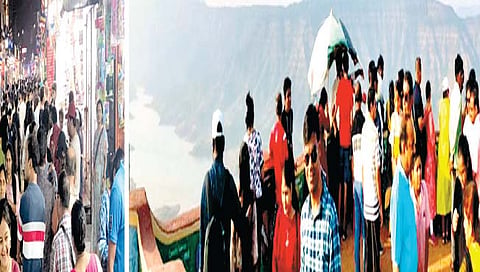 सातारा : महाबळेश्‍वर-पाचगणी पर्यटकांनी बहरलीसलग सुट्ट्यांमुळे गर्दी