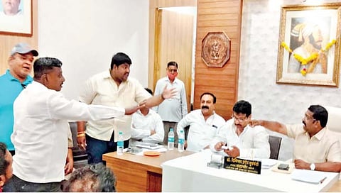 सांगली : मनपात राष्ट्रवादी-भाजप पदाधिकार्‍यांमध्ये खडाजंगी