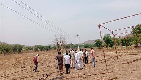 बीड : लग्न मंडप उभारताना विजेचा धक्का बसून वधूच्‍या पित्याचा मृत्यू