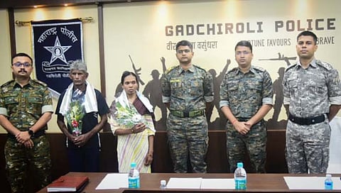 gadchiroli police with naxlite 