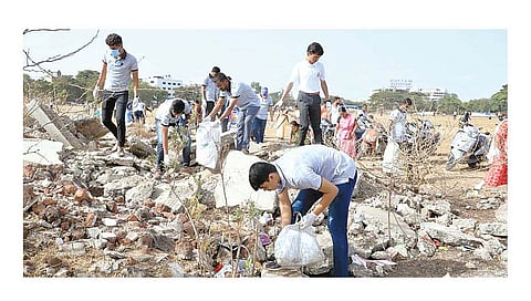 शहरात प्लास्टिक कचरा संकलन मोहीम उत्साहात
