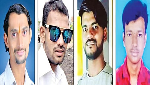 मृत महादेव निगडे, संशयित सूरज चिकोडे, गणेश शिवारे, प्रतीक कोळी    
