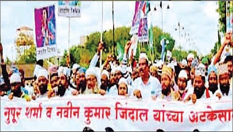 पंढरपूर तहसीलवर मुस्लिम समाजाचा मोर्चा