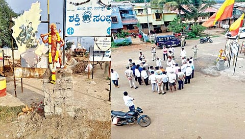 बेळगाव : नावग्यात हनुमान मूर्तीवरून तणाव