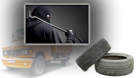 सांगलीत टेम्पोचे टायर पळविले