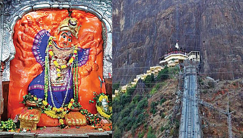 सप्तशृंगी देवी मंदिरात आपत्ती व्यवस्थापन महिला कर्मचाऱ्यास बंदुकीने मारहाण