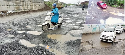 सारे पुणे शहर खड्ड्यात; प्रशासनाच्या कामाचे पितळ उघडे, चेंबरही खचले