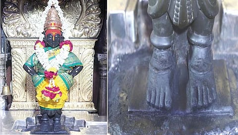 पाच तास झटून रुक्मिणीमातेची पावले केली पूर्ववत