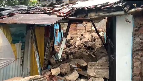 विदर्भात पावसाचा हाहाकार: नागपुरातील दोनशे वर्ष पुरातन शिवमंदिर कोसळले; पाच जण जखमी