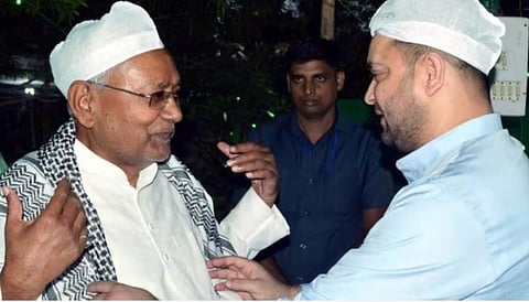 बिहारचे मुख्‍यमंत्री नितीश कुमार व राजेडी नेते तेजस्‍वी यादव (संग्रहित छायाचित्र )