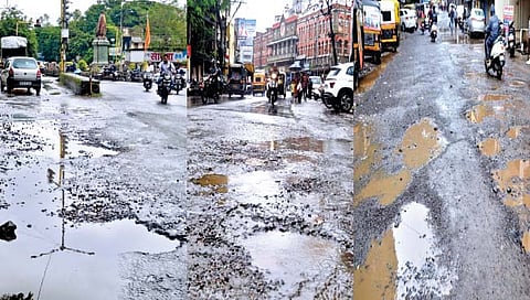 कोल्हापूर खड्ड्यांत… महापालिकेच्या नावाने नागरिकांचा शिमगा