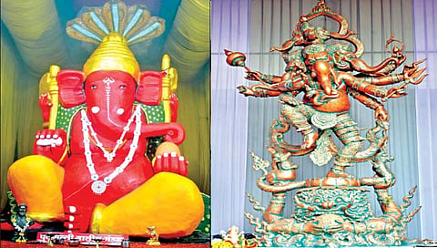 कोल्हापुरात वैशिष्ट्यपूर्ण अन् भव्य गणेशमूर्तींचे आकर्षण; तांत्रिक देखाव्यांवर भर, विसर्जन मिरवणुकीसाठी उद्या ड्रॉ