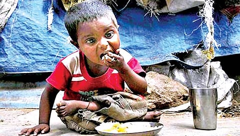 राष्‍ट्रीय : भुकेतून निर्माण होणारे प्रश्न