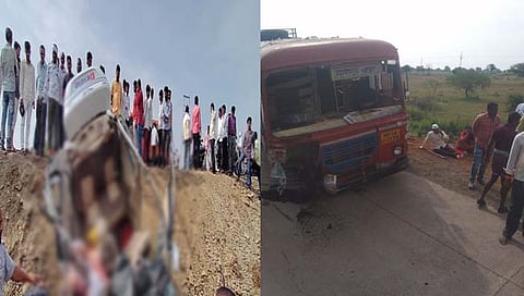 एसटी-कारचा भीषण अपघात  