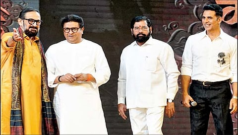 राज ठाकरे आणि मुख्यमंत्री शिंदे एका व्यासपीठावर .. पाचव्यांदा भेट; नव्या समीकरणांची चर्चा
