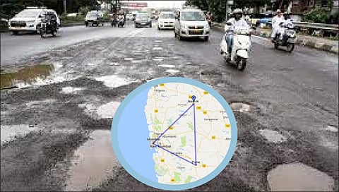 तात्पर्य : सुवर्णत्रिकोणातील दुसरी व तिसरी बाजू
