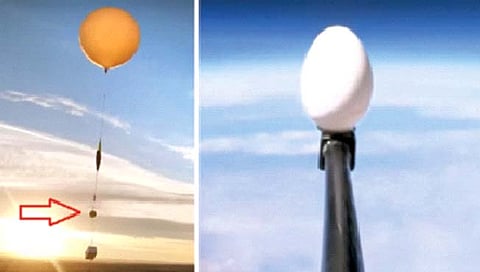 eggs thrown from space