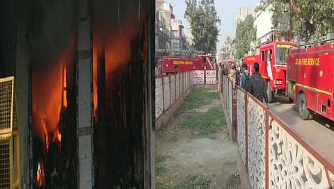 दिल्‍लीच्या चांदणी चौकात आग 