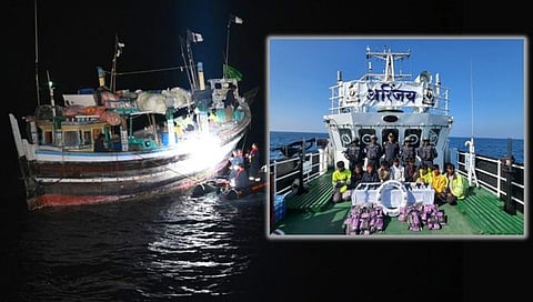 Indian Coast Guard : गुजरात सीमेवर ३०० कोटींचे अमली पदार्थ जप्त; शस्त्रसाठ्यासह १० पाकिस्तानी घुसखोरांना अटक
