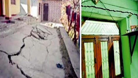 उत्तराखंडमधील जोशीमठ खचले, ५०० घरांना तडे, रस्तेही दुभंगले