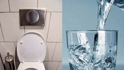 Toilet water recycle  