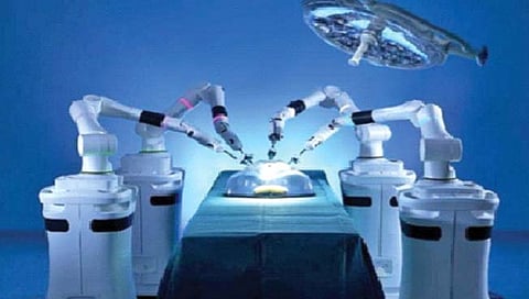 Robotic surgery on thyroid cancer 