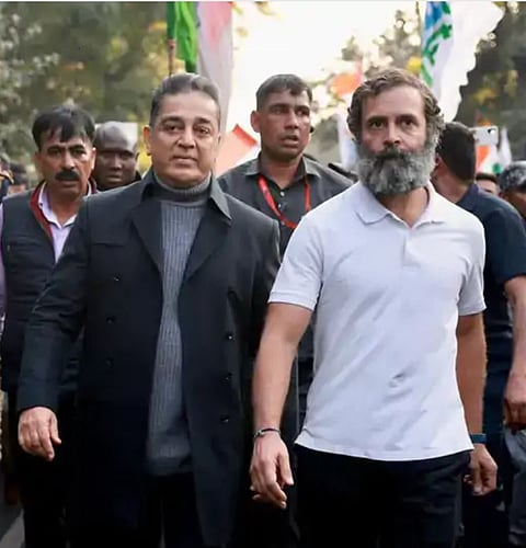 काँग्रेसच्‍या भारत जोडो यात्रे दाक्षिणात्‍य सुपरस्‍टार कमल हसन यांनी आपला सहभाग नोंदवला होता. ( संग्रहित छायाचित्र )