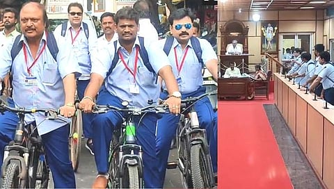 Puducherry : ‘विद्यार्थ्यांना मिळेना गणवेश’; ‘DMK’ आमदार चक्क शाळेच्या गणवेशात विधानसभेत