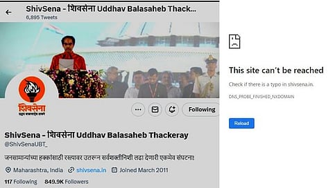 Thackeray vs Shinde : ठाकरे गटाला आणखी एक धक्का; वेबसाईट डिलीट?, तर ट्विटर…