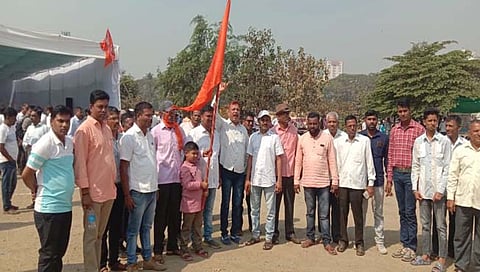 आझाद मैदानावर सीमावासीय  