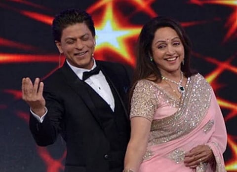 hema malini and shahrukh khan 