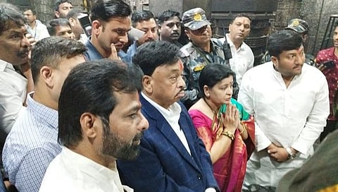 कोल्हापूर: नारायण राणे यांनी घेतले अंबाबाईचे दर्शन