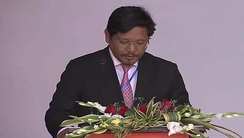 Meghalaya | मेघालयाच्या मुख्यमंत्रीपदी कॉनराड संगमा यांनी दुसऱ्यांदा घेतली शपथ, पीएम मोदींची उपस्थिती