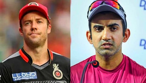 Gambhir on AB : चिन्नास्वामीवर असले विक्रम कोणीही करू शकतो;  गौतम गंभीरची डिव्हिलियर्सवर टीका