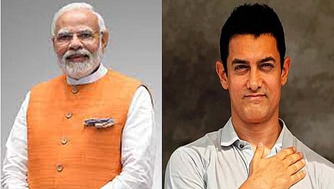 नरेंद्र मोदी-आमिर खान 