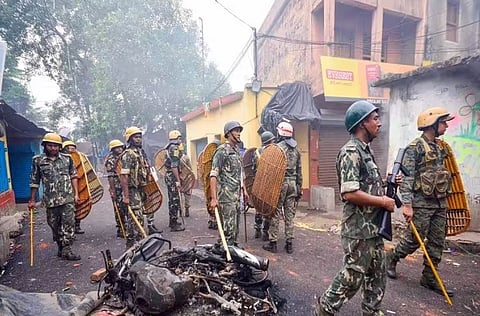 हावडा येथे तैनात पोलीस बंदोबस्‍त (संग्रहित छायाचित्र)