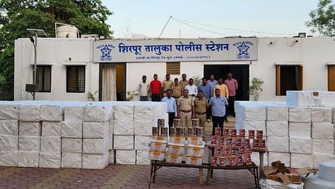 मध्यप्रदेशातील गुटखा तस्करांचे धाबे दणाणले; धुळे शहराकडे येणाऱ्या ट्रकसह ८३ लाखांचा गुटखा जप्त