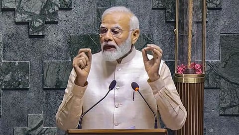 नवे संसद भवन देशातील १४० कोटी नागरिकांच्‍या आकांक्षेचे प्रतीक : पंतप्रधान नरेंद्र मोदी