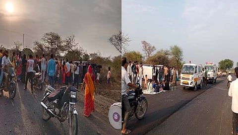 खासगी ट्रॅव्हल्सला अपघात  