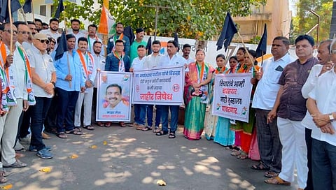 विट्यात राष्‍ट्रवादीचे आंदोलन  