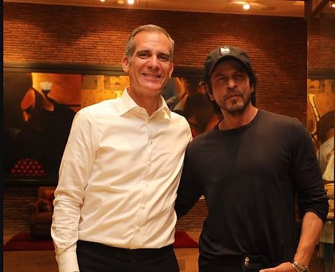 US Ambassador Eric Garcetti - Shah Rukh 