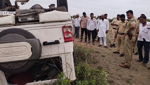 सातारा : पंढरपूरला देवदर्शनासाठी निघालेल्या बोलेराचा अपघात; सात जण जखमी