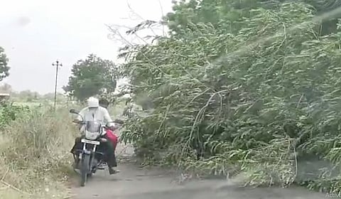 अहमदनगर जिल्ह्यामध्ये वादळी वार्‍याचे थैमान! नेवासा तालुक्यात उडाले पत्रे