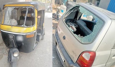 खडकीत टोळक्याने वाहने फोडली ; दहशत पसरविण्याचा प्रयत्न