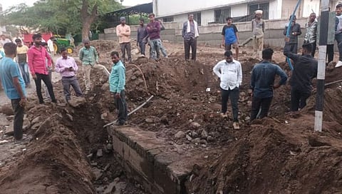 छत्रपती संभाजीनगर : मकाईगेटजवळ खोदकामावेळी अढळला पुरातन हौद
