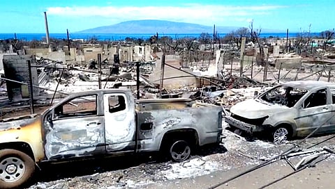 Hawaii wildfires | हवाईतील मृतांचा आकडा ८० वर, हजारो घरे अन्‌ गाड्या जळून खाक, उद्ध्वस्त लाहैना शहराची भीषणता आली समोर (Video)