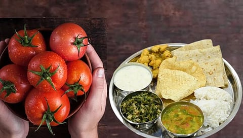 टोमॅटोने ‘भाव’ खाल्‍याने शाकाहारी थाळी दरात तब्‍बल ३४ टक्‍क्‍यांनी वाढ!
