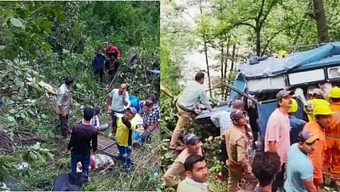 उत्तराखंड : देवदर्शनाहून येत असताना ५० फूट खोल दरीत बस कोसळली;  ८ भाविकांचा मृत्यू