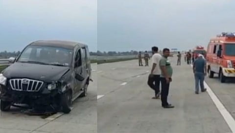 Washim News  : समृद्धी महामार्गावर अपघात २ ठार, ३ जखमी